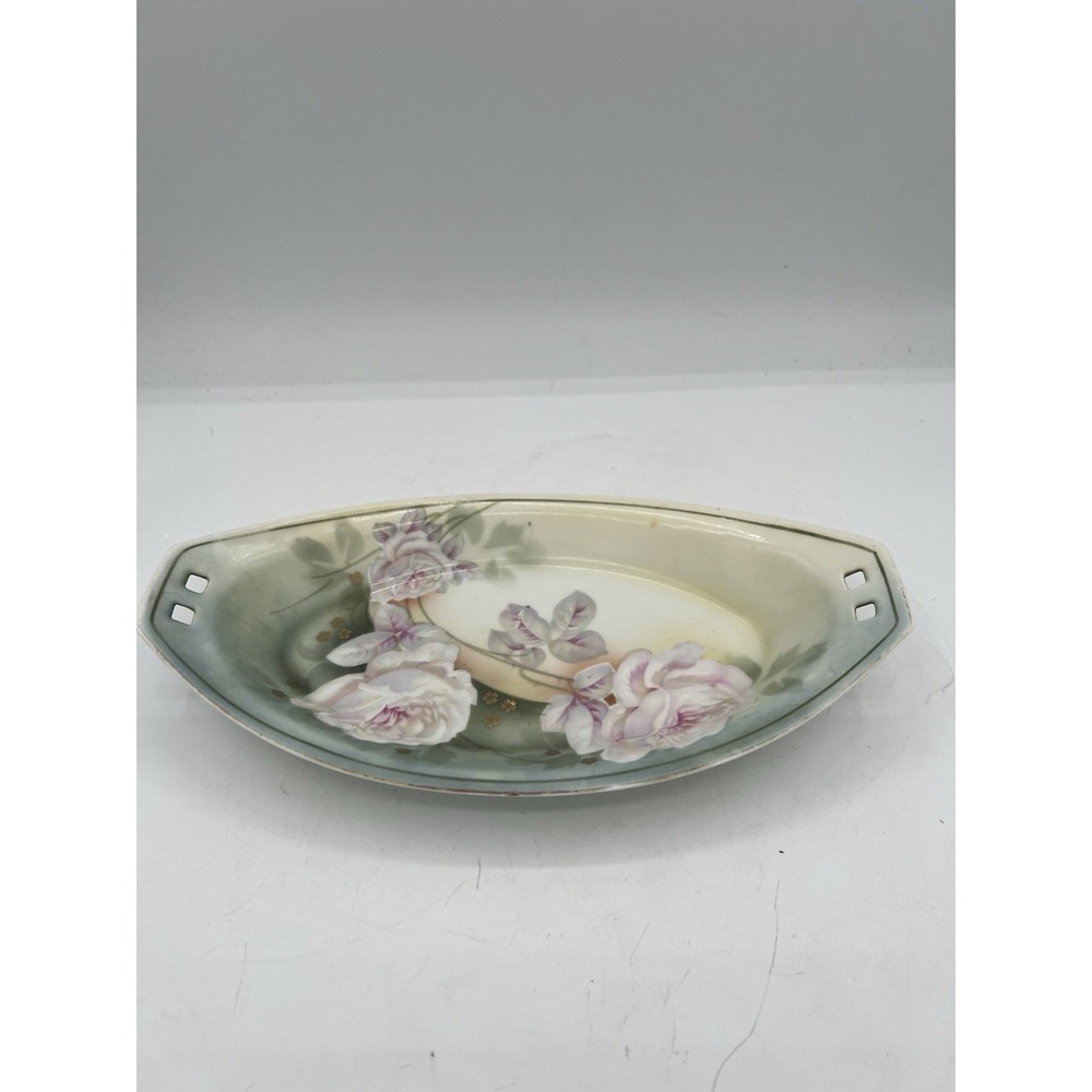 🌸 RS Germany Vintage Floral Tray Dish – Art Nouveau Style